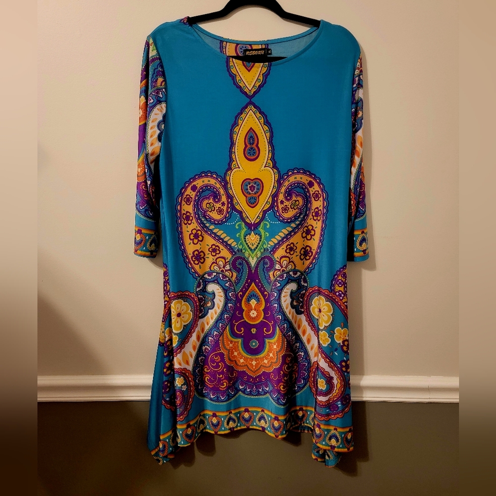 NWOT Reborn XL Asymmetrical dress or tunic.